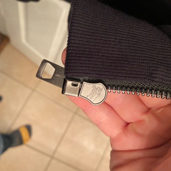 SOLD Burberry Rubber Logo Novacheck Sleeve Hoodie - Picture 5 of 13